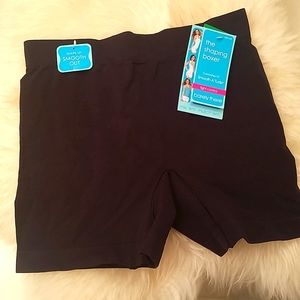 Black shaping boxer bike shorts